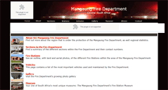 Desktop Screenshot of mangaungfire.co.za